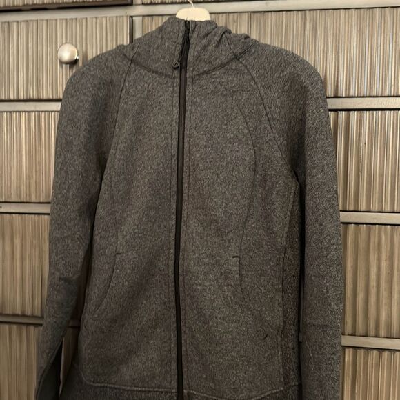 Lululemon Zippered Hoodie Sweatshirt grey size 8 - Picture 2 of 11